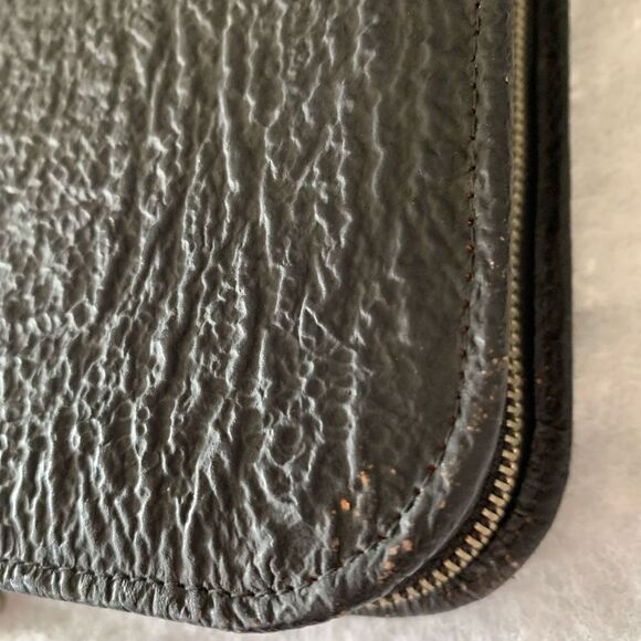 Vintage Genuine Top Grain Leather Men’s Grooming Kit Made in USA - Picture 10 of 12